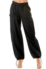 Alma Black Cargo Pants