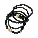 "FAITH" Wooden Black Bracelet