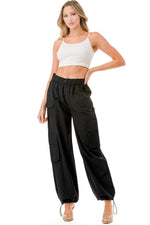 Alma Black Cargo Pants