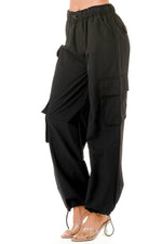 Alma Black Cargo Pants