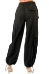 Alma Black Cargo Pants