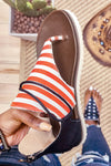 American Flag Flat Sandals