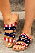 Sam Multicolor Flag Sandals