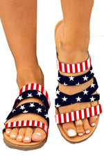 Sam Multicolor Flag Sandals