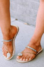 Rhinestone Ring Sandals