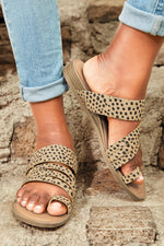 Shay Leopard Print Sandals