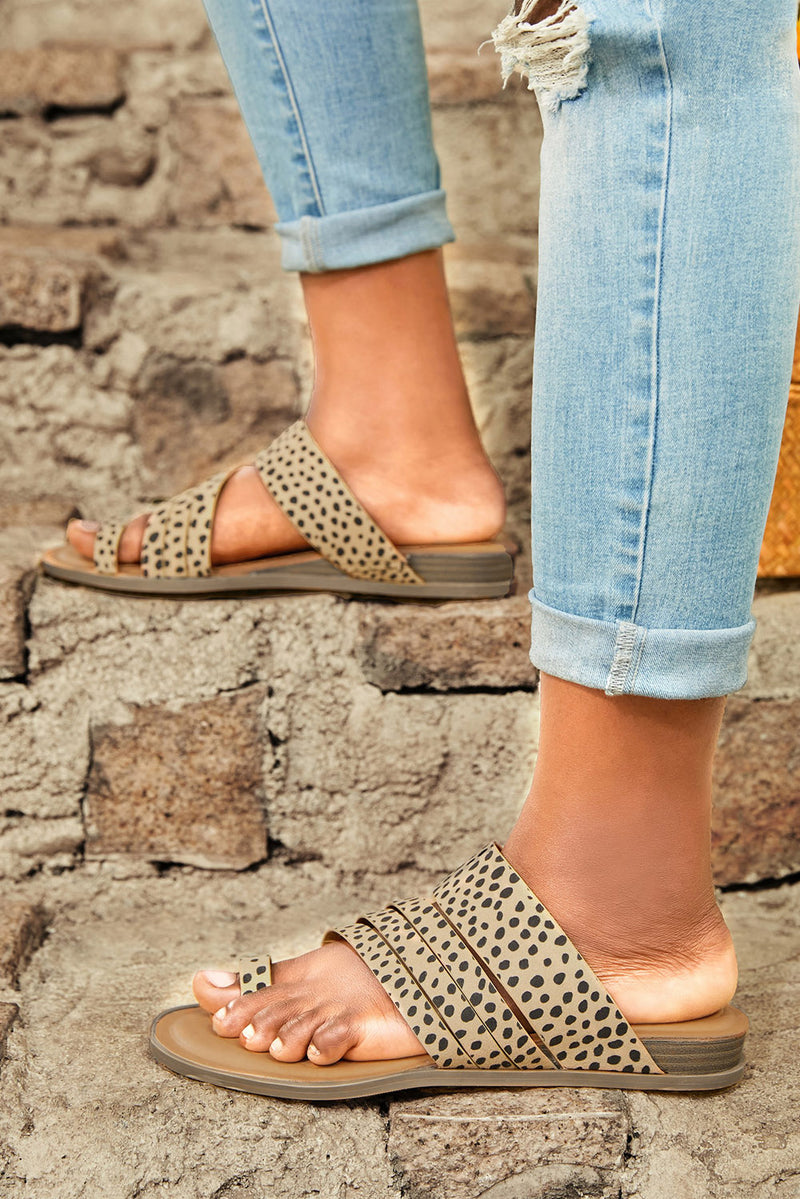 Shay Leopard Print Sandals