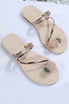 Strap Pearl Pineapple Sandals