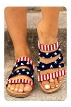 Sam Multicolor Flag Sandals