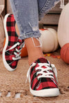 Sara Red Checkered Slip On