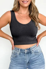 Arya Ribbed Crop Top