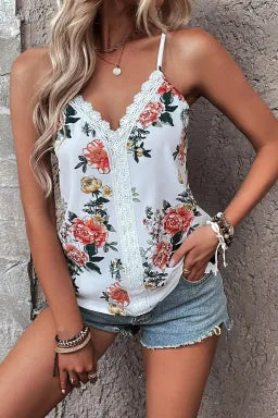 Ari Floral Lace Tank Top