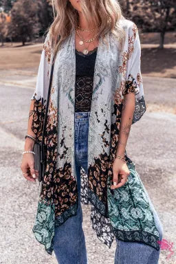 Anna Boho Flowy Kimono