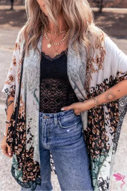 Anna Boho Flowy Kimono