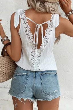 Bria Lace Backless Tank