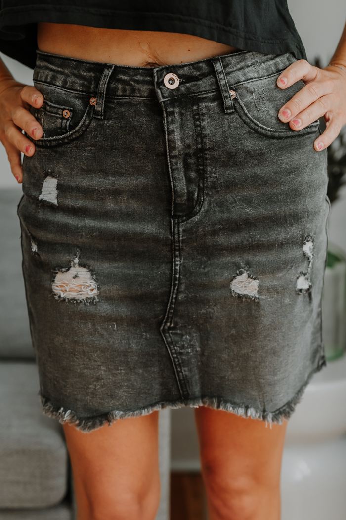 Alara Denim Mini Skirt